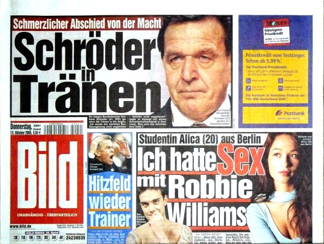 2005-10-13 Schmerzlicher Abschied von der Macht. Schröder in Tränen